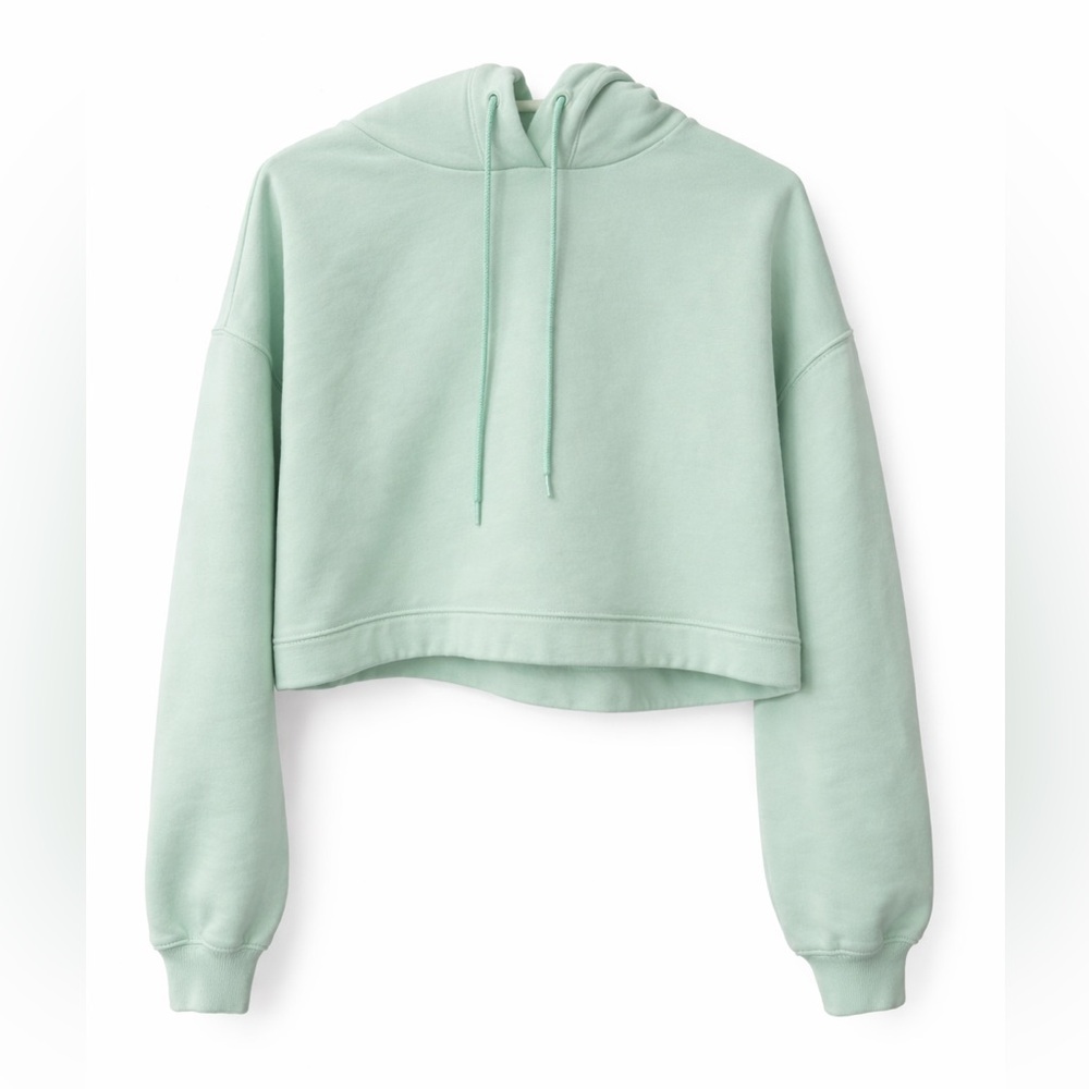 ✨ALO Yoga Cropped Hoodie in Mint - Picture 2 of 5